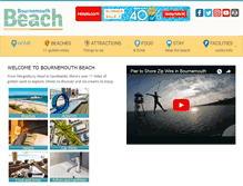 Tablet Screenshot of bournemouthbeach.com